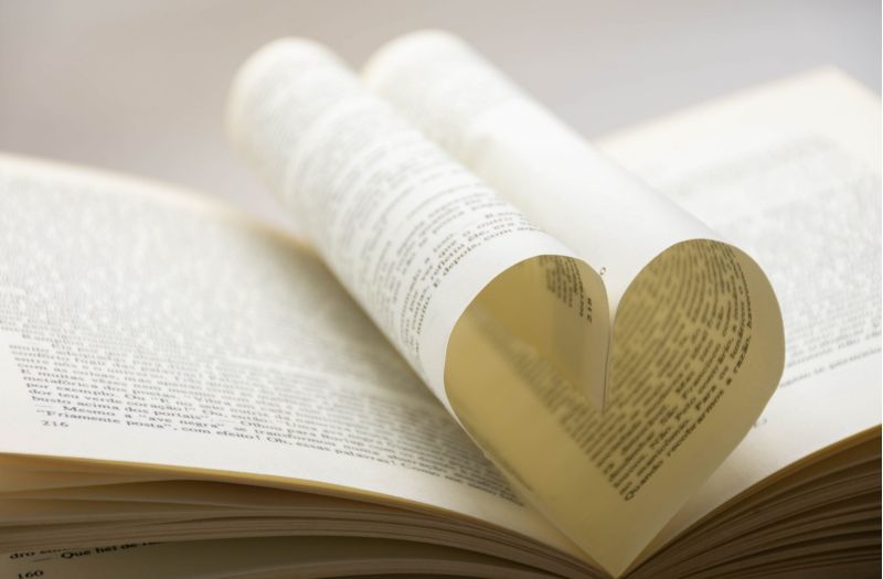 book in heart shape Sunshine Coast Art
