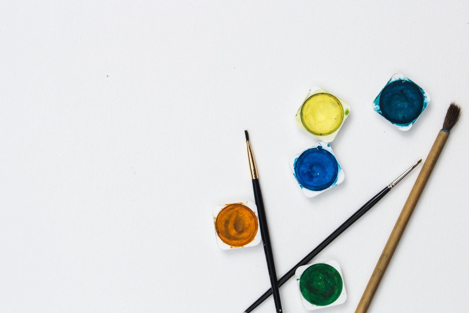 Paintbrushes on white surfaces Sunshine Coast Art